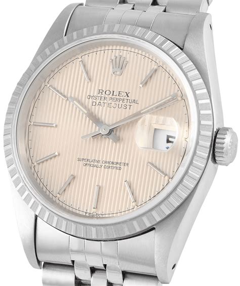 rolex datejust machine turned bezel|genuine Rolex bezel.